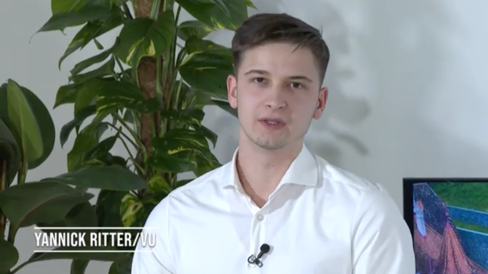 1FLTV organisierte Jungpolitiker-Debatte: Yannick Ritter vertrat die VU