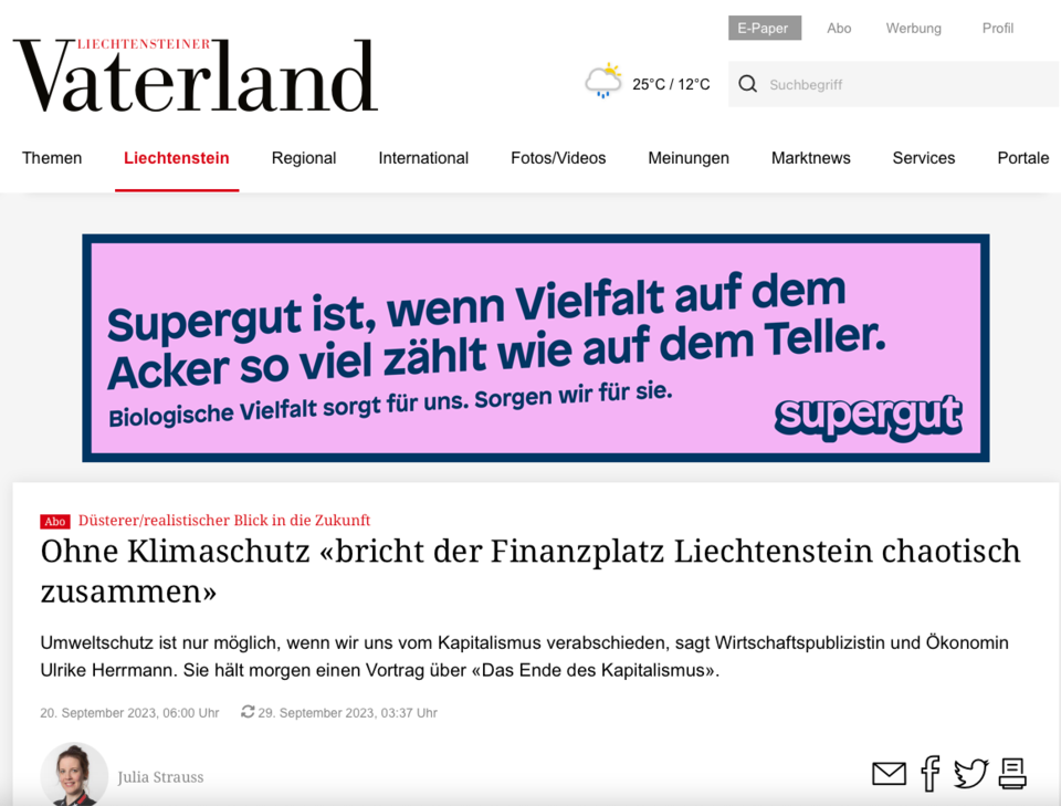 Über die Utopie des grünen Schrumpfens